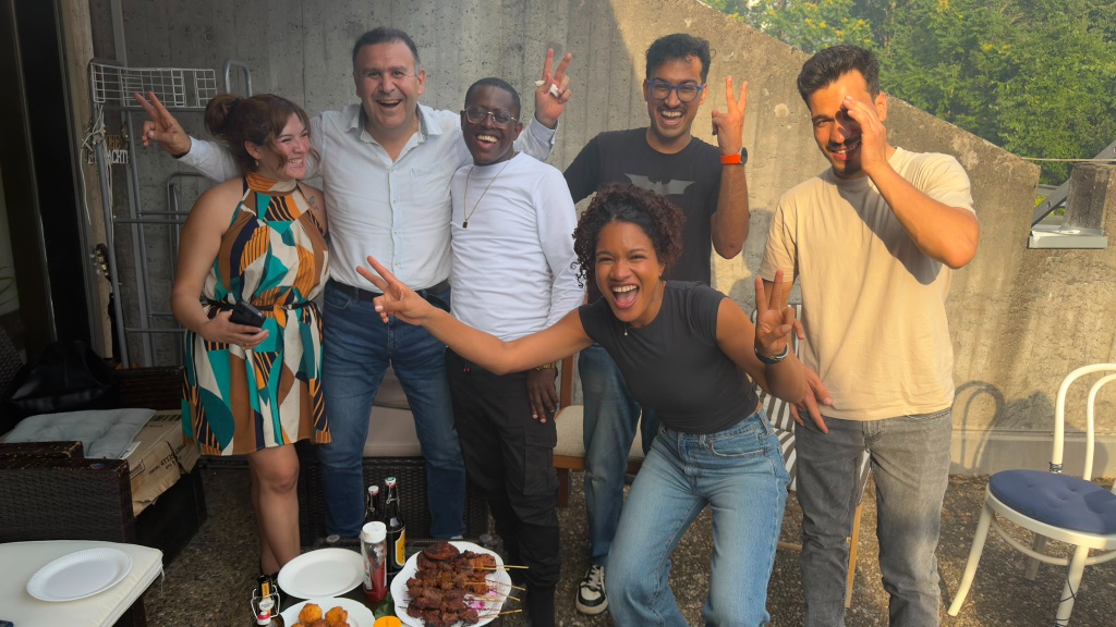 Grillpause auf der Terrasse